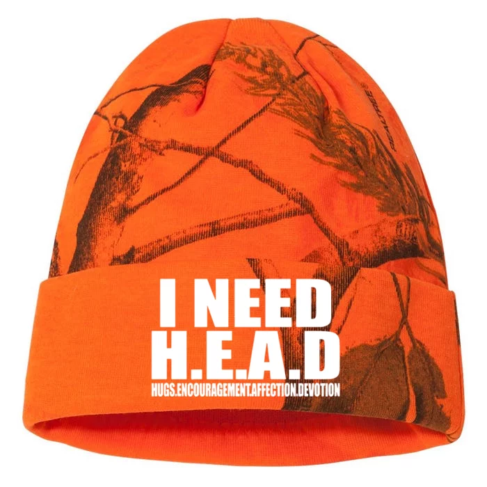 I Need Head Oddly Specific Kati - 12in Camo Beanie