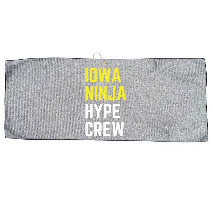 Iowa Ninja Hype Crew Large Microfiber Waffle Golf Towel