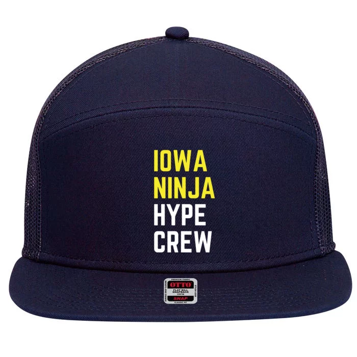 Iowa Ninja Hype Crew 7 Panel Mesh Trucker Snapback Hat