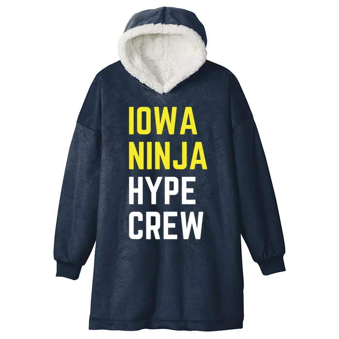 Iowa Ninja Hype Crew Hooded Wearable Blanket