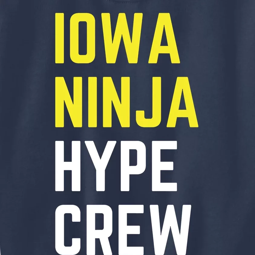 Iowa Ninja Hype Crew Kids Sweatshirt