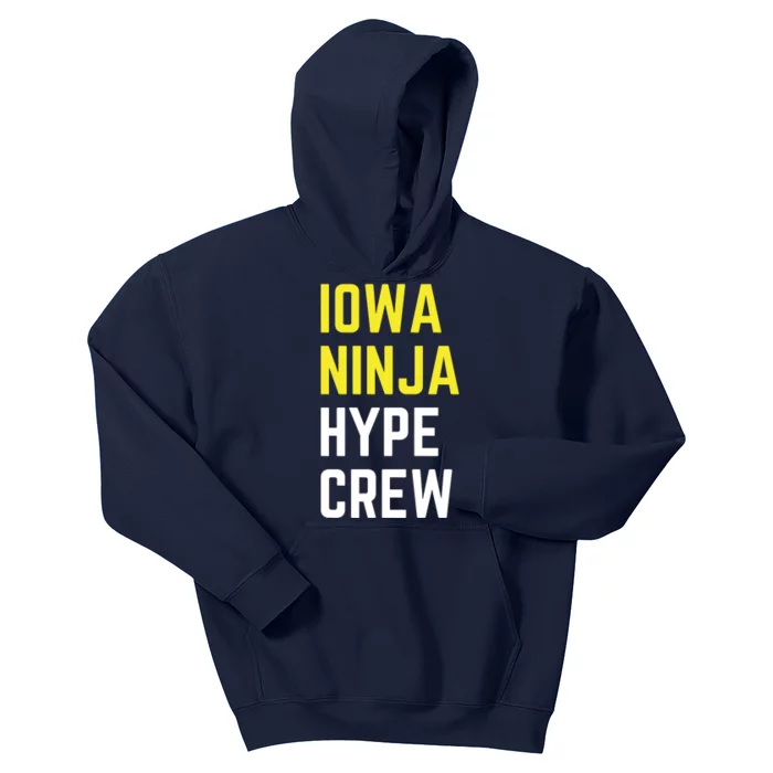 Iowa Ninja Hype Crew Kids Hoodie