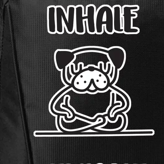 Inhale Exhale Pug City Backpack