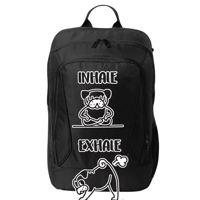 Inhale Exhale Pug City Backpack