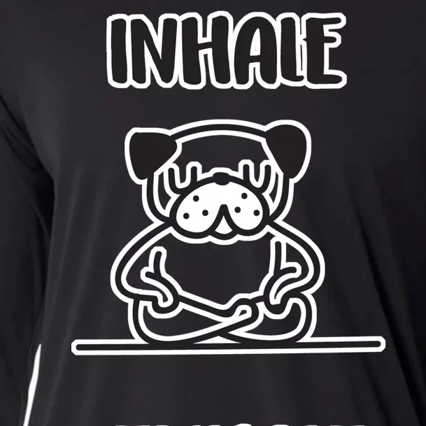 Inhale Exhale Pug Cooling Performance Long Sleeve Crew