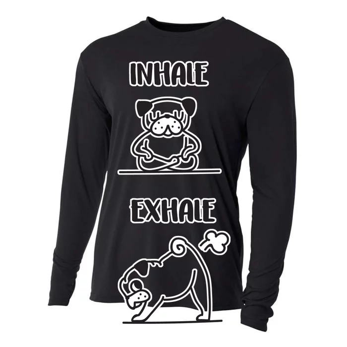 Inhale Exhale Pug Cooling Performance Long Sleeve Crew