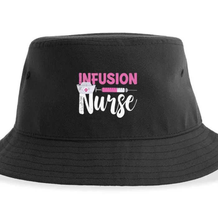 Infusion Nurse Intravenous IV Therapy Oncology Nurse Needle Sustainable Bucket Hat