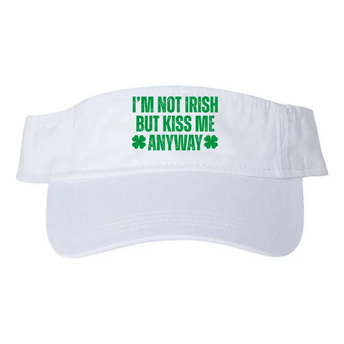 Im Not Irish But Kiss Me Anyway St Patricks Day Funny Valucap Bio-Washed Visor