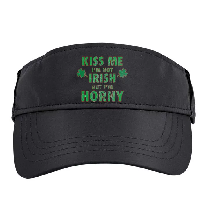 I'm Not Irish, I'm Just Horny Funny St Paddys Party Gift Adult Drive Performance Visor