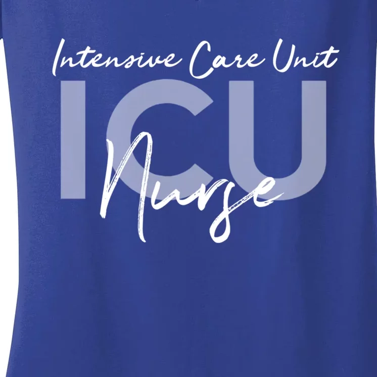 Icu Nurse Intensive Care Unit Gift Women's V-Neck T-Shirt