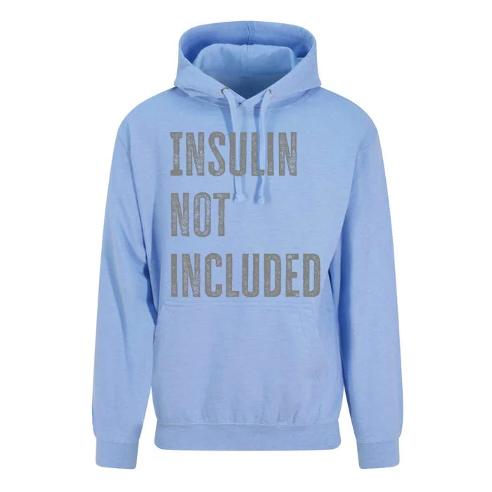 Insulin Not Included Type 1 Diabetes Funny T1d Joke Unisex Surf Hoodie