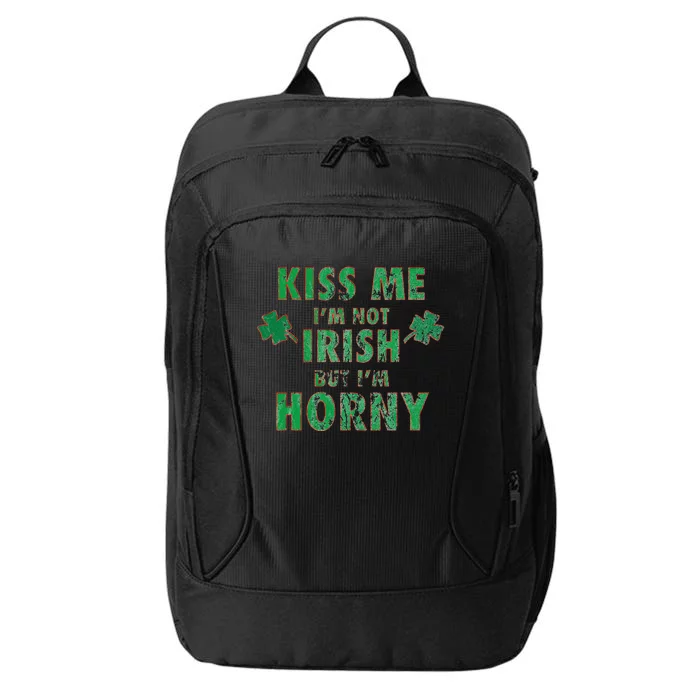 I'm Not Irish, I'm Just Horny Funny St Paddys Party Gift City Backpack