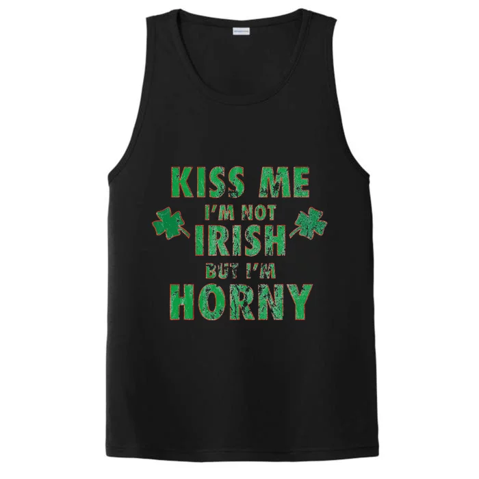 I'm Not Irish, I'm Just Horny Funny St Paddys Party Gift Performance Tank