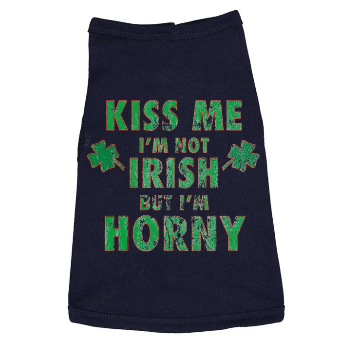 I'm Not Irish, I'm Just Horny Funny St Paddys Party Gift Doggie Tank