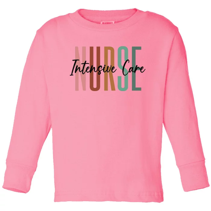 ICU Nurse Intensive Care Unit Nurse Nursing Critical Care Toddler Long Sleeve Shirt