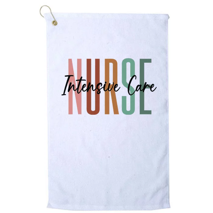 ICU Nurse Intensive Care Unit Nurse Nursing Critical Care Platinum Collection Golf Towel