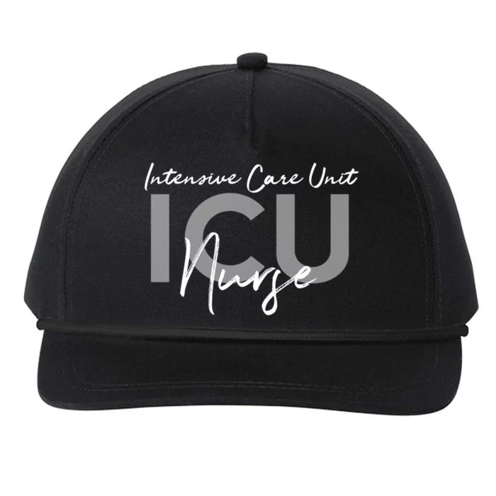 Icu Nurse Intensive Care Unit Funny Gift Snapback Five-Panel Rope Hat