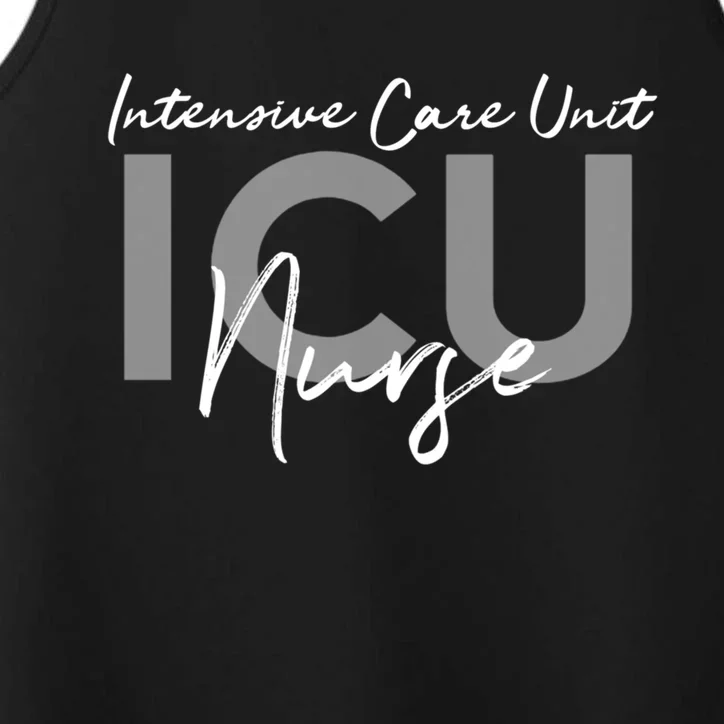 Icu Nurse Intensive Care Unit Funny Gift Performance Tank