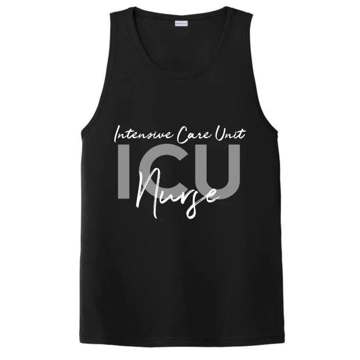 Icu Nurse Intensive Care Unit Funny Gift Performance Tank