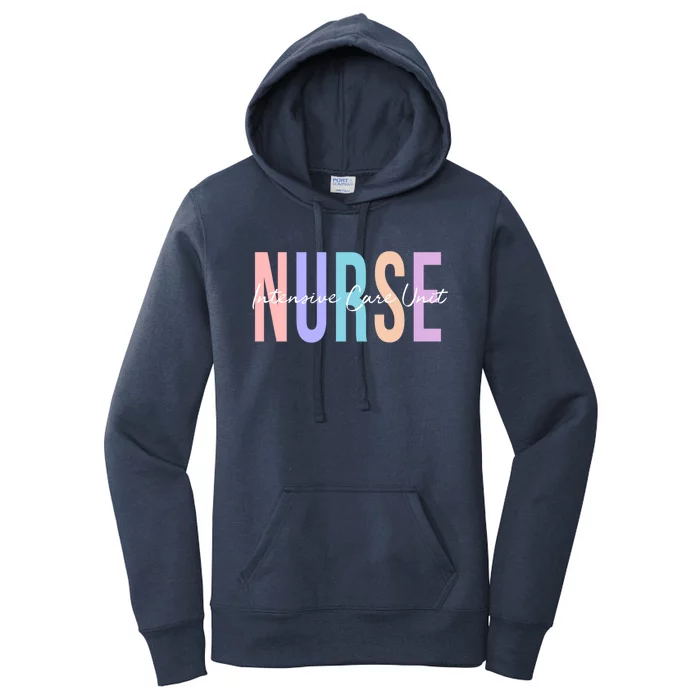 Icu Nurse Intensive Care Unit Nurse Gift Women's Pullover Hoodie