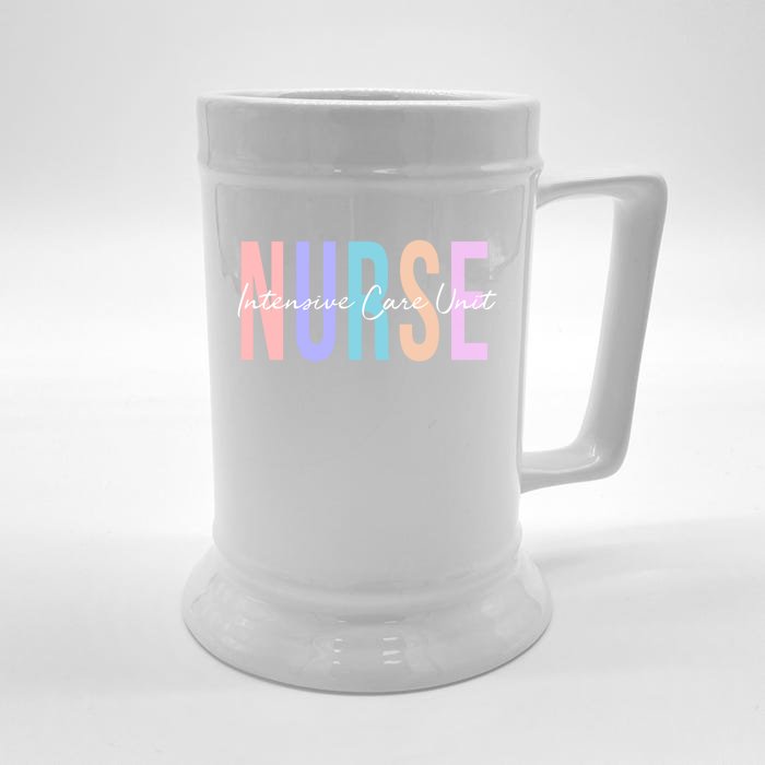 Icu Nurse Intensive Care Unit Nurse Gift Front & Back Beer Stein