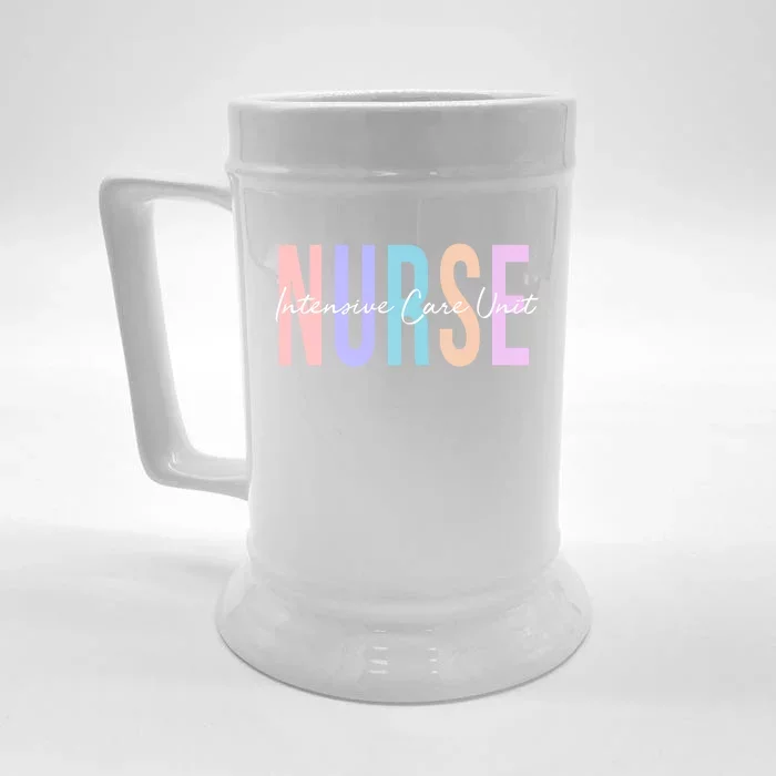 Icu Nurse Intensive Care Unit Nurse Gift Front & Back Beer Stein