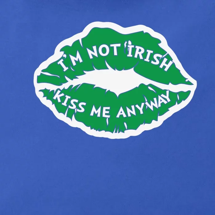 Im Not Irish Kiss Me Anyway Funny St Patricks Day Zip Tote Bag