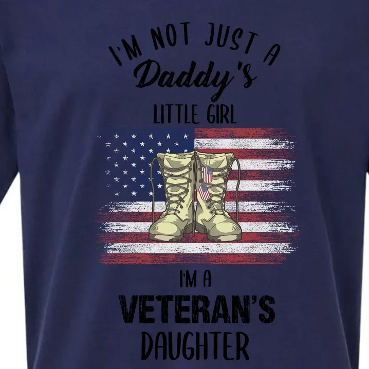 I'm Not Just Daddy's Little Girl Im A Veterans Daughter Sueded Cloud Jersey T-Shirt