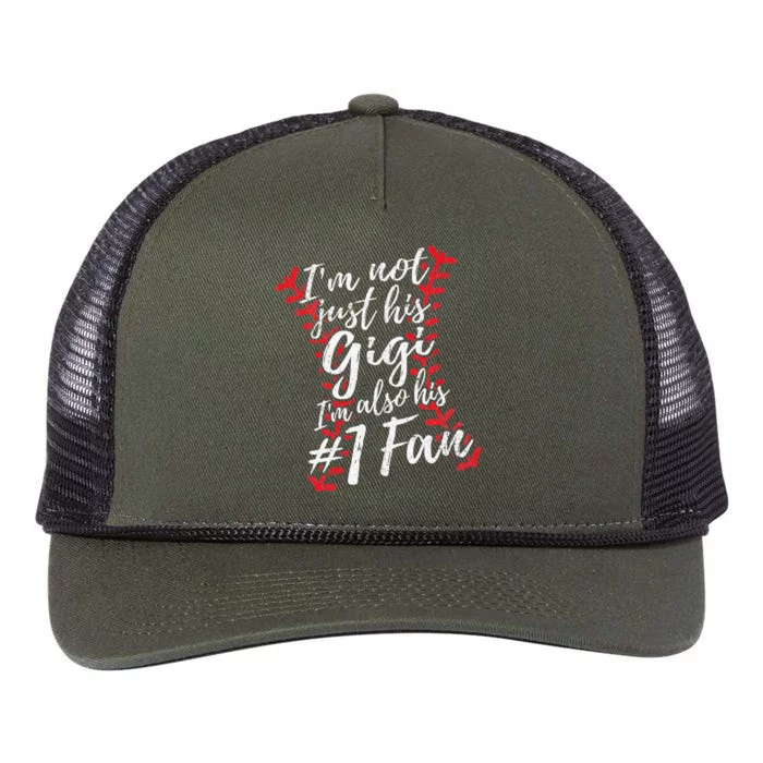 I'm Not Just His Gigi I'm His Number One Fan Baseball Cute Retro Rope Trucker Hat Cap