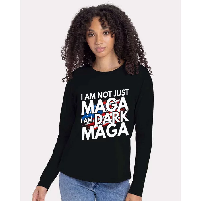 IM Not Just Maga IM Dark Maga Trump 2024 Elections Womens Cotton Relaxed Long Sleeve T-Shirt