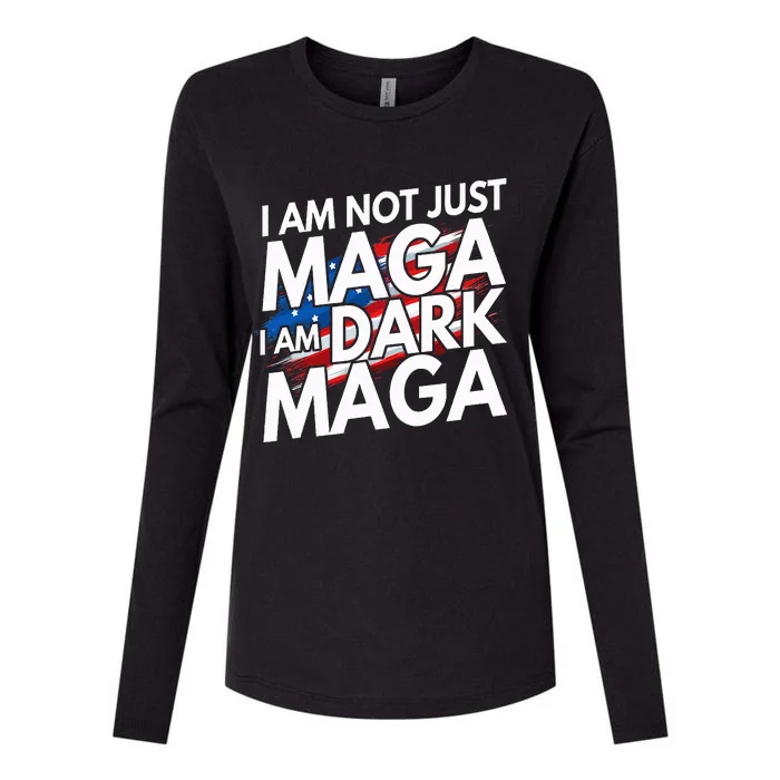 IM Not Just Maga IM Dark Maga Trump 2024 Elections Womens Cotton Relaxed Long Sleeve T-Shirt