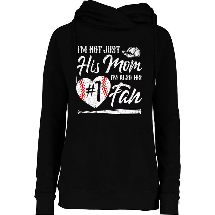 I'm Not Just His Aunt I'm His Number One Fan Baseball Womens Funnel Neck Pullover Hood