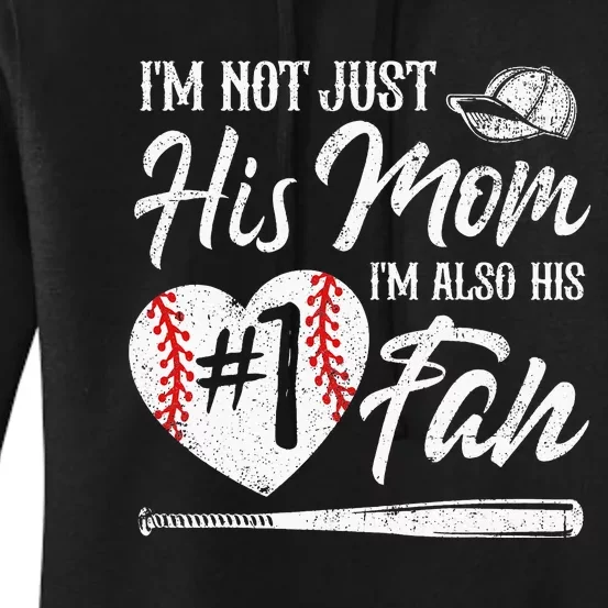 I'm Not Just His Aunt I'm His Number One Fan Baseball Women's Pullover Hoodie