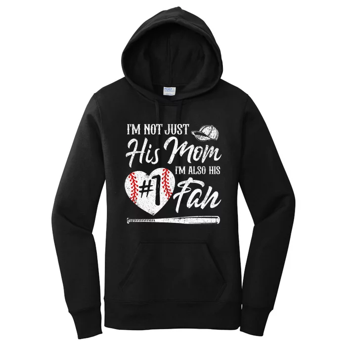 I'm Not Just His Aunt I'm His Number One Fan Baseball Women's Pullover Hoodie