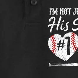 I'm Not Just His Sister I'm His Number One Fan Baseball Cute Dry Zone Grid Performance Polo