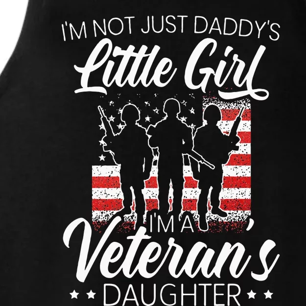 Im Not Just Daddys Little Girl Im A Veterans Daughter Ladies Tri-Blend Wicking Tank