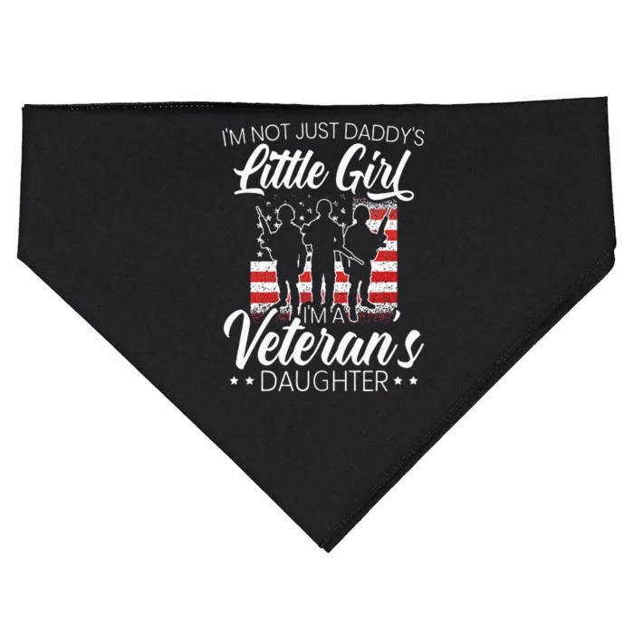 Im Not Just Daddys Little Girl Im A Veterans Daughter USA-Made Doggie Bandana