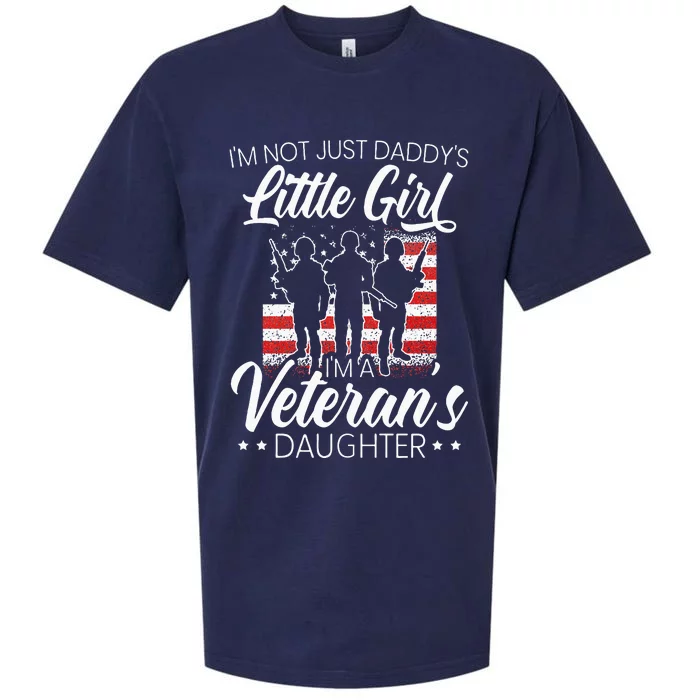 Im Not Just Daddys Little Girl Im A Veterans Daughter Sueded Cloud Jersey T-Shirt