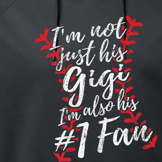 Im Not Just His Gigi Im His Number One Fan Baseball Cute Performance Fleece Hoodie