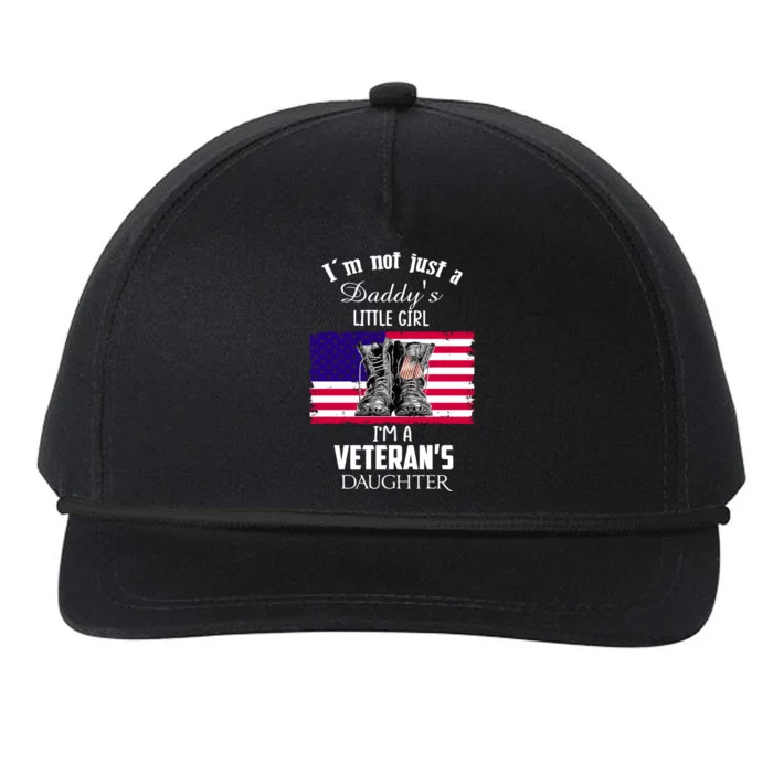 Im Not Just Daddys Little Im Veterans Daughter Cool Gift Snapback Five-Panel Rope Hat