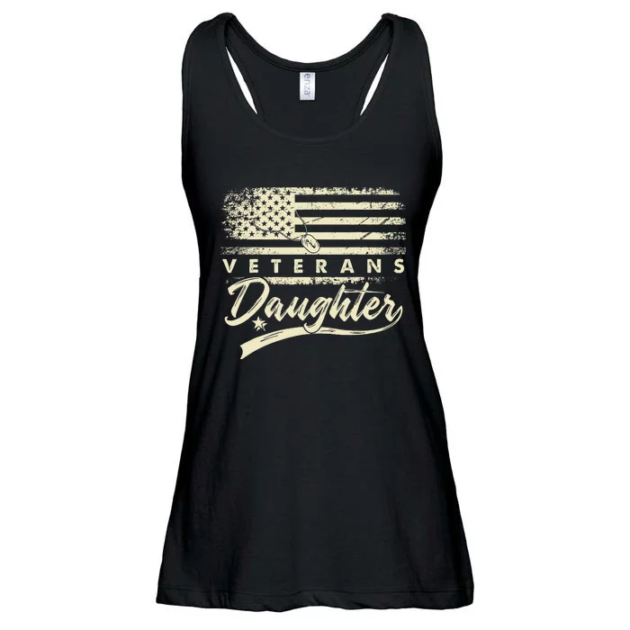 IM Not Just A DaddyS Little Girl IM A VeteranS Daughter Ladies Essential Flowy Tank