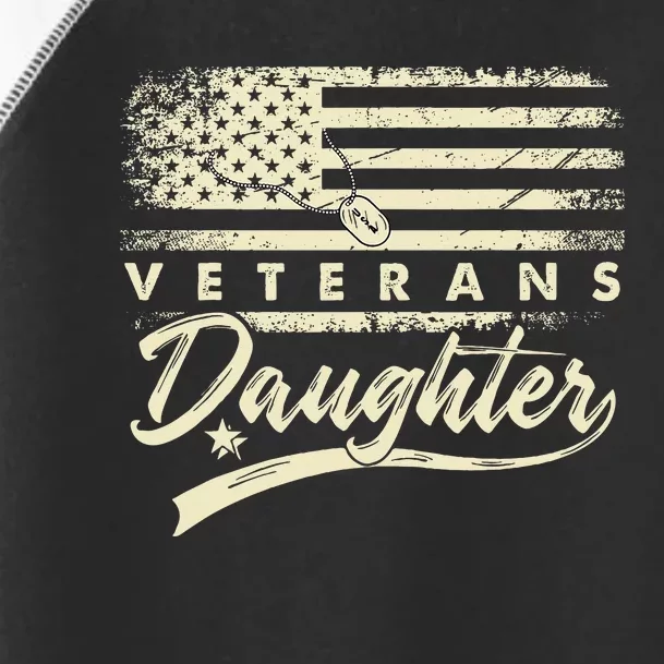 IM Not Just A DaddyS Little Girl IM A VeteranS Daughter Toddler Fine Jersey T-Shirt