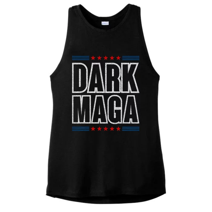 IM Not Just Maga IM Dark Maga Trump 2024 Ladies Tri-Blend Wicking Tank