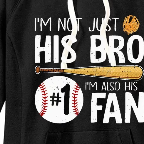 Im Not Just His Bro Im His Number One Fan Women's Fleece Hoodie