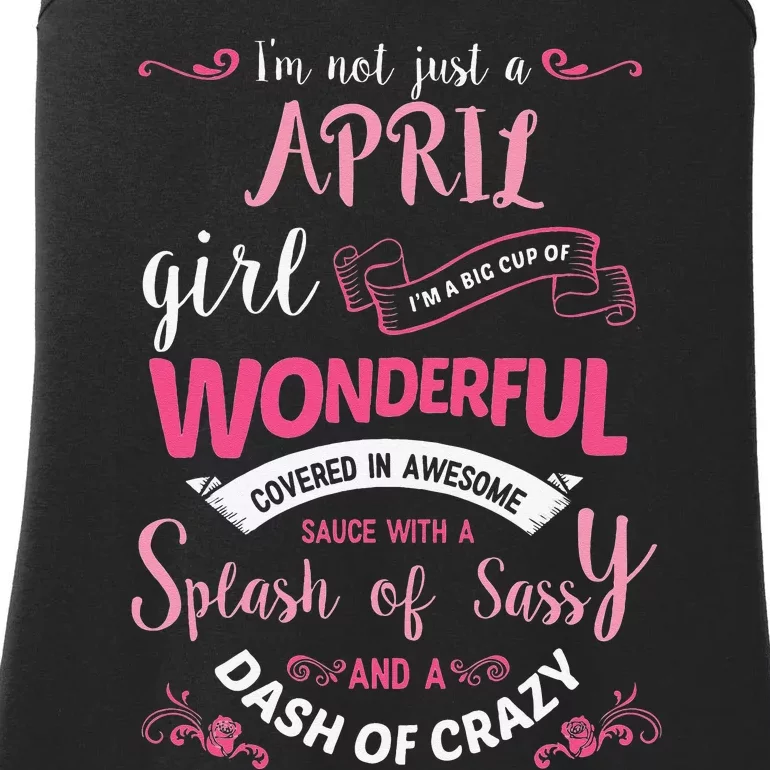 I'm Not Just A April Wo Birthday Gift Ladies Essential Tank