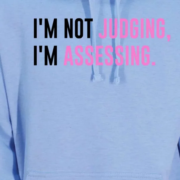 I'm Not Judging I'm Assessing Funny Unisex Surf Hoodie