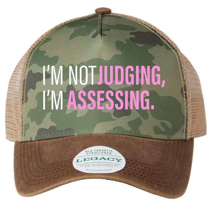 I'm Not Judging I'm Assessing Funny Legacy Tie Dye Trucker Hat