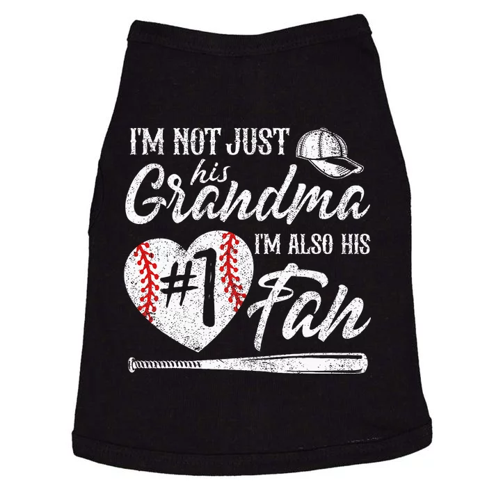 Im Not Just His Grandma Im His Number One Fan Baseball Cute Doggie Tank