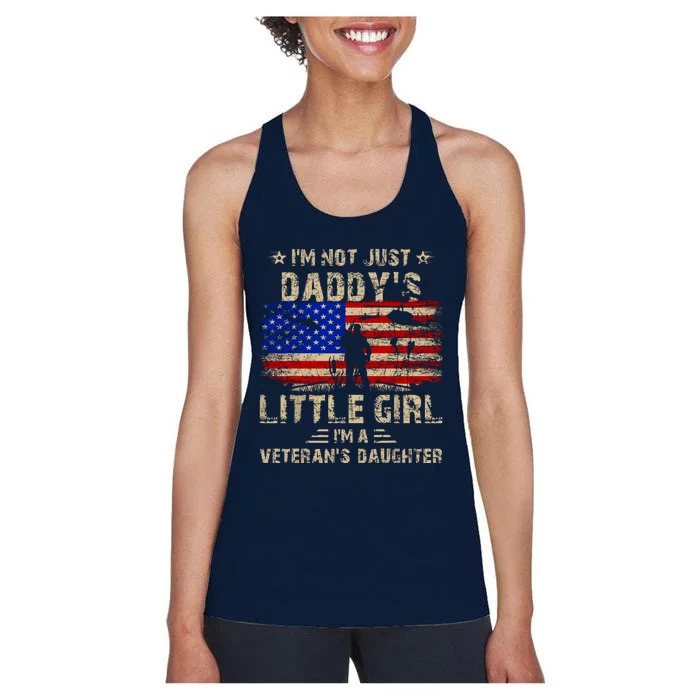 IM Not Just A DaddyS Little Girl IM A VeteranS Daughter Women's Racerback Tank