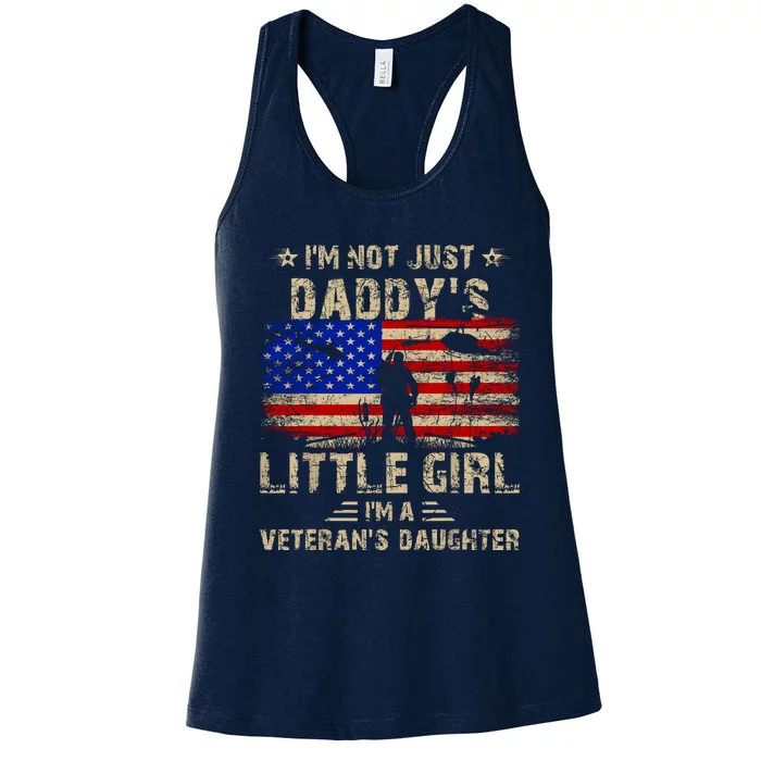 IM Not Just A DaddyS Little Girl IM A VeteranS Daughter Women's Racerback Tank